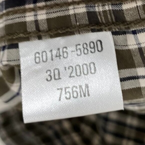 Vintage Levi's Mens Shirt Large Red Tab Long Sleeve Plaid Button-Down Casual Y2K - Picture 7 of 12